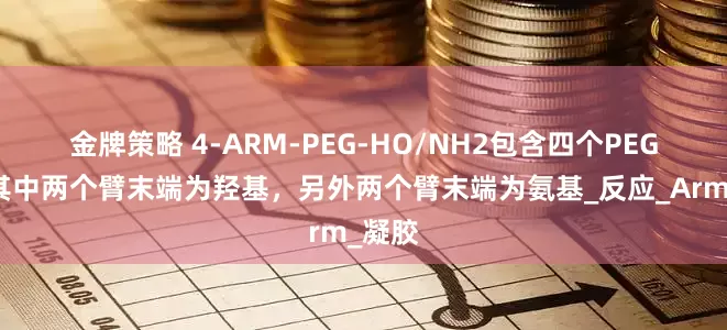 金牌策略 4-ARM-PEG-HO/NH2包含四个PEG臂，其中两个臂末端为羟基，另外两个臂末端为氨基_反应_Arm_凝胶