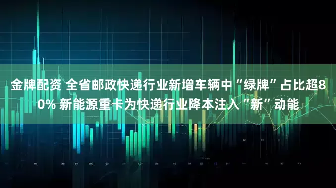 金牌配资 全省邮政快递行业新增车辆中“绿牌”占比超80% 新能源重卡为快递行业降本注入“新”动能