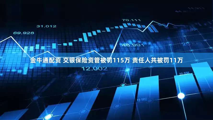 金牛通配资 交银保险资管被罚115万 责任人共被罚11万
